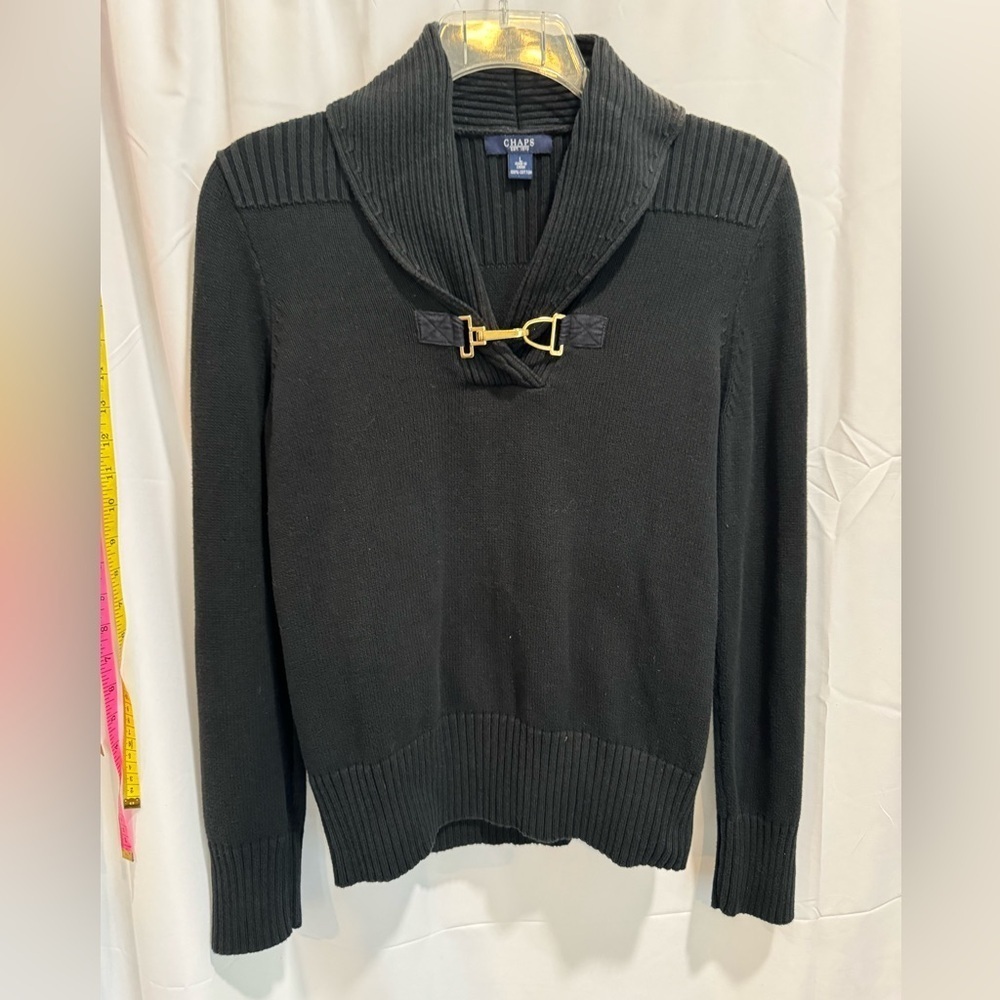 CHAPS‎ Black Sweater ( LARGE)